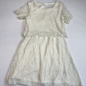 Love Riche Size Small Cream Lace Sundress